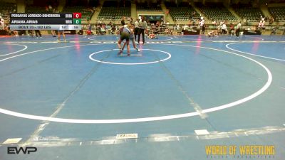 102 lbs Consi Of 8 #1 - Persayus Lorenzo-DeHerrera, Duran Elite vs Ariana Arias, Wright Wrestling Academy