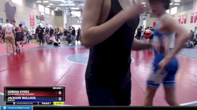 119 lbs Round 1 - Jackson Bullock, Suples vs Adrian Sykes, All In Wrestling Academy