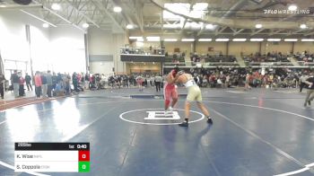 285 lbs Consi Of 8 #1 - Keysun Wise, North Attleborough vs Sebastian Coppola, Essex