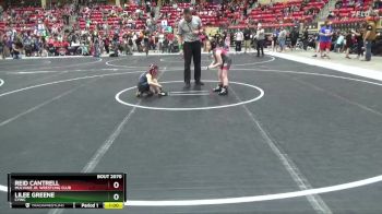 65-70 lbs Round 5 - Reid Cantrell, Mulvane Jr. Wrestling Club vs Lilee Greene, CYWC