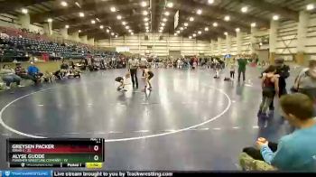 74 lbs Placement (16 Team) - Alyse Gudde, Punisher Wrestling Company vs Greysen Packer, Idaho 1