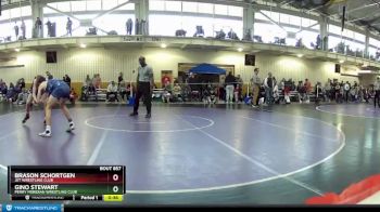 132 lbs Cons. Round 4 - Gino Stewart, Perry Meridian Wrestling Club vs Brason Schortgen, Jet Wrestling Club