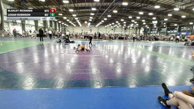 60 lbs Round Of 32 - Blakley Richards, Team Gotcha - EL vs Logan Robinson, Mat Warriors - EL