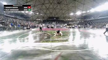 Boys 3A 150 lbs Cons. Round 4 - Riley Hemminger, North Central vs Kenneth Martin, Snohomish