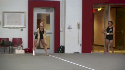 Amanda Jetter Shows Off Base Floor Routine - Alabama Fall Visit 2016
