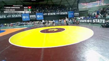 Boys 3A 215 lbs Champ. Round 2 - Ryan Oblisk, Walla Walla vs Logan Armstrong, Mountlake Terrace