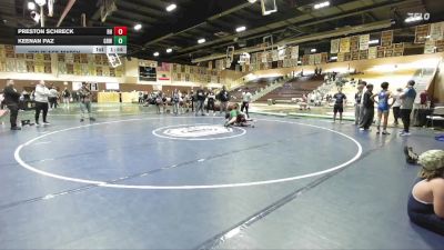 126 lbs 3rd Place Match - Preston Schreck, Rough House vs Keenan Paz, Gold Rush Wrestling