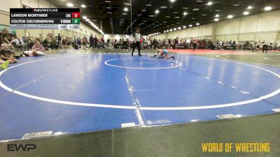 68 lbs Semifinal - Lawson Mortimer, LWA 12U vs Colton Oeltjenbruns, Wyoming Underground