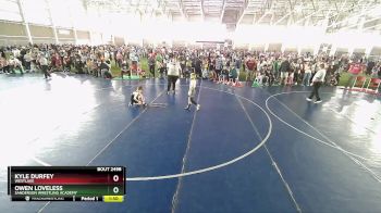 75 lbs Cons. Round 2 - Owen Loveless, Sanderson Wrestling Academy vs Kyle Durfey, Westlake