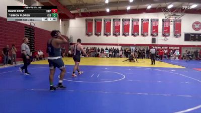 285 lbs Quarterfinal - David Rapp, Simpson University vs Simon Flores, Cerritos College