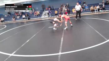 125 lbs Champ. Round 1 - Noah Jones, Iowa Western Community College vs Koehn Dietrich, Newman