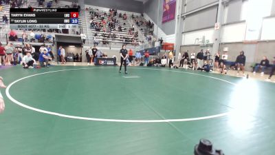 53 kg Champ. Rd Of 32 - Madolin Ripley, USAW Maine East Wrestling Club vs Josiah Ortiz, Tiger Den Wrestling Club