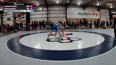 74 kg Cons. Round 4 - Shane Wagner, Lion's Den Wrestling Club vs Ryan Garvick, Indiana RTC