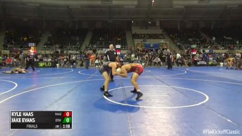 157 Finals - Kyle Haas, Maize Wrestling Club vs Jake Evans, BTW Burnett Trained Wrestling