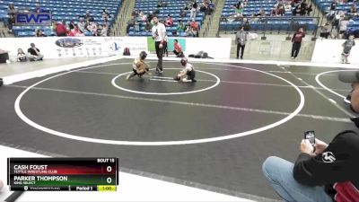 49 lbs Quarterfinal - Parker Thompson, King Select vs Cash Foust, Tuttle Wrestling Club