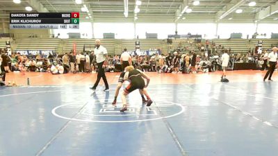 120 lbs Round Of 16 - Dakota Sandy, Mat Assassins - HSB vs Erik Klichurov, Team Shutt Weaver - HSB