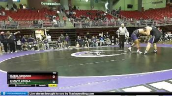 190 lbs Round 7 (8 Team) - Isabel Serrano, Minden Girls vs Chanya Zavala, Grand Island JV