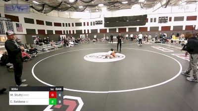 90 lbs Rr Rnd 3 - Maddox Stultz, WrightWay vs Cael Saldana, ISI Wrestling Black