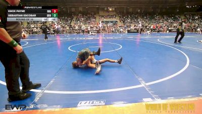 61 lbs Round Of 16 - Knox Payne, Roundtree Wrestling Academy vs Sebastian Escobar, Grindhouse