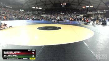 Girls 3A/4A 125 5th Place Match - Gillian O`Neal, Auburn Riverside (Girls) vs Rosemary Brooks, South Kitsap (Girls)