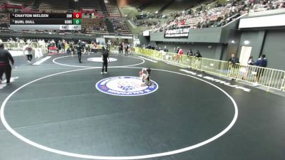 84 lbs Cons. Quarters - Chayton Nielsen, Spring Hills Wrestling vs Burl Dull, USA Gold Wrestling Club