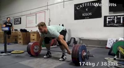 Wes Kitts Snatches Unofficial American Record 174kg In Training