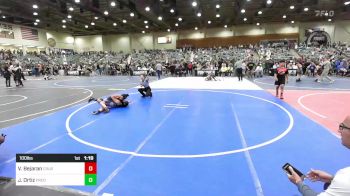 100 lbs Round Of 16 - Victoria Bejaran, Crusader Wrestling vs Jeremiah Ortiz, Predators WC