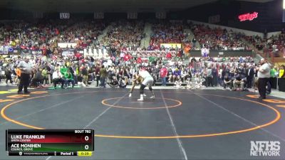 3-2-1A 190 3rd Place Match - Ace Monihen, Council Grove vs Luke Franklin, Smith Center