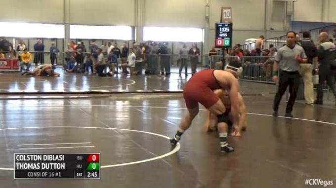 157 Consi of 16 #1 - Colston DiBlasi, Iowa State vs Thomas Dutton