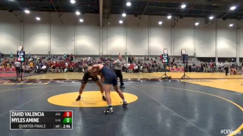 174 Quarter-Finals - Zahid Valencia, Arizona State vs Myles Amine, Michigan