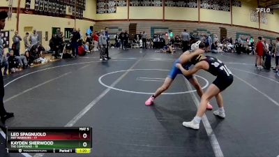 92 lbs Round 1 (10 Team) - Leo Spagnuolo, Mat Warriors vs Kayden Sherwood, The Compound