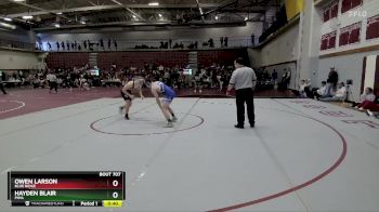 144 lbs Cons. Round 5 - Hayden Blair, Pima vs Owen Larson, Blue Ridge
