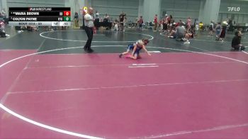 50 lbs Round 1 - Colton Payne, Rockmart Takedown Club vs **Maria Brown, Backyard Brawlers