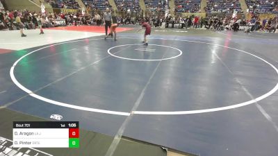 75 lbs Round Of 16 - Dominik Aragon, La Junta Tigers vs Derek Pintor, Ortega Middle School