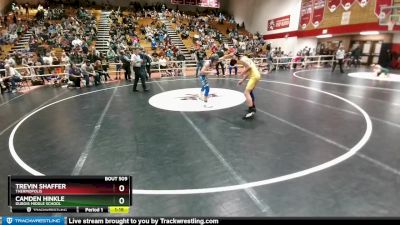 110 lbs 1st Place Match - Trevin Shaffer, Thermopolis vs Camden Hinkle, Dubois Middle School