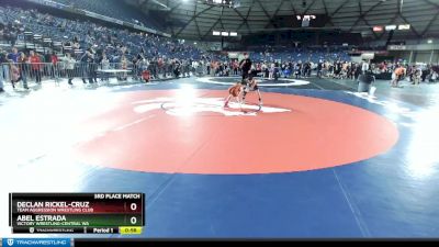 71 lbs 3rd Place Match - Abel Estrada, Victory Wrestling-Central WA vs Declan Rickel-Cruz, Team Aggression Wrestling Club