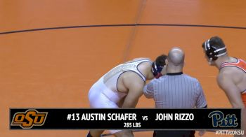 285 lbs Austin Schafer, OSU vs John Rizzo, Pitt