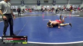 141 lbs Semifinal - Cole Rhemrev, Indiana vs Hunter Olson, Cleveland State