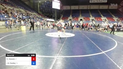 190 lbs Rnd Of 32 - Elijah Hawes, UT vs Aiden Cooley, TX