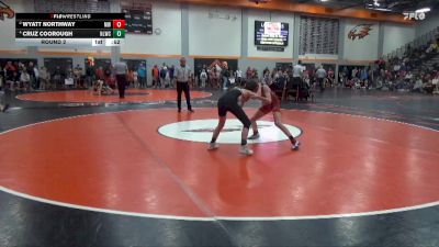 93 lbs Round 2 - Wyatt Northway, Marion Wolves vs Cruz Coorough, North Liberty Wrestling Club