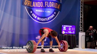 Harrison Maurus Snatches 146, Clean & Jerks 182 Sets New Youth American Records