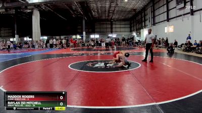 80 lbs Round 4 (6 Team) - Raylan (Si) Mitchell, GREAT NECK WC - GOLD vs Maddox Rogers, CLINIC WRESTLING