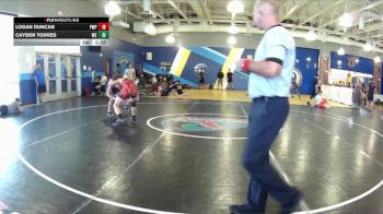 150 lbs Round 3 (8 Team) - Logan Duncan, Pasco Wolfpack vs Cayden Torres, Westside Wrestling