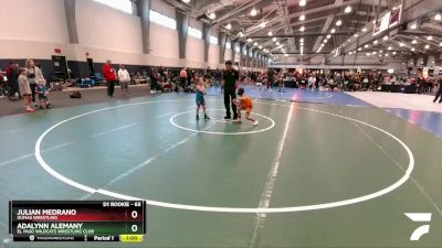 65 lbs Cons. Round 1 - Adalynn Alemany, El Paso Wildcats Wrestling Club vs Julian Medrano, Dumas Wrestling