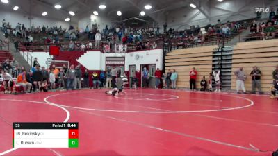 59 lbs 1st Place Match - Bladen Bokinsky, Oak Hill vs Lincoln Bubalo, Vincennes Grapplers Wrestling