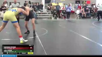 160 lbs Round 4 (6 Team) - Lex Mann, Virginia Predator vs Hayden Myers, MJWL All Stars