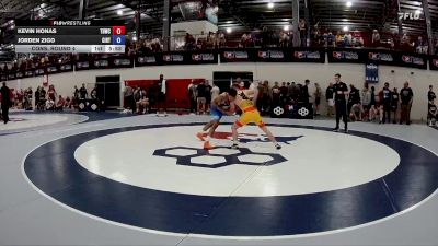 63 kg Cons. Round 4 - Kevin Honas, Tiger Den Wrestling Club vs Jorden Zigo, Cincinnati Rtc