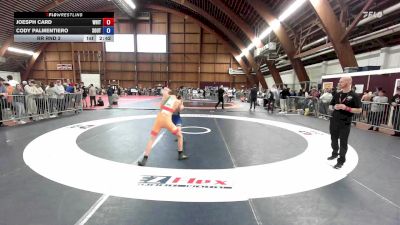 114B lbs Rr Rnd 3 - Joesph Card, Whitney Point Wc vs Cody Palmentiero, South Side Wrestling