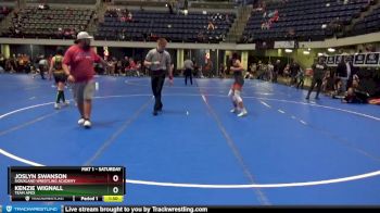 105 lbs Round 5 - Kenzie Wignall, Team Apex vs Joslyn Swanson, Siouxland Wrestling Academy