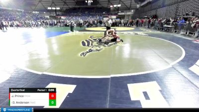 130 lbs Quarterfinal - Dakota Anderson, Team Aggression Wrestling Club vs Jeremiah Prince, Franklin Pierce Cardinal Wrestling Club